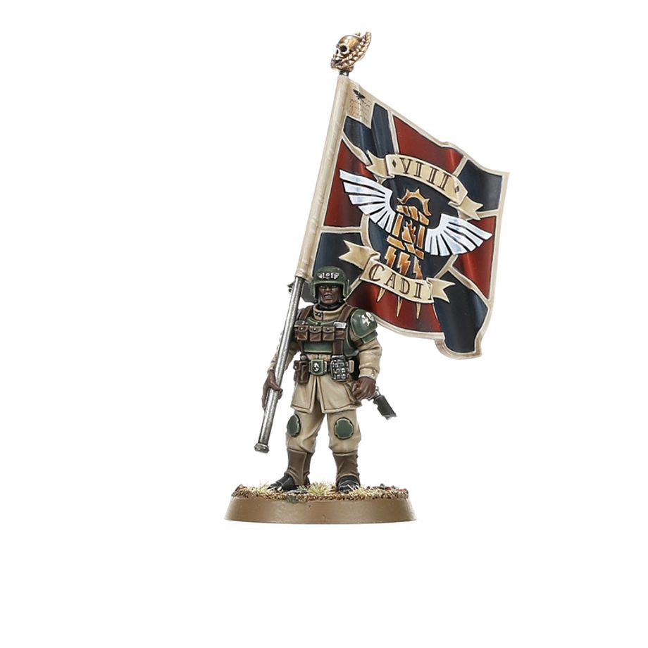 Warhammer 40,000 | Astra Militarum | Cadian Command Squad | Plastic Unit Box