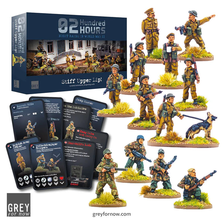 02 Hundred Hours | WW2 Stiff Upper Lip | Metal Scenario Box