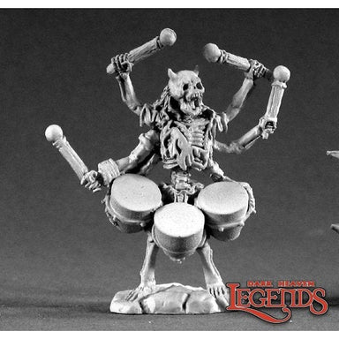 Reaper | Arachno Assassin Drummer Dark Heaven Legends | 28mm Metal Blister Pack 02167