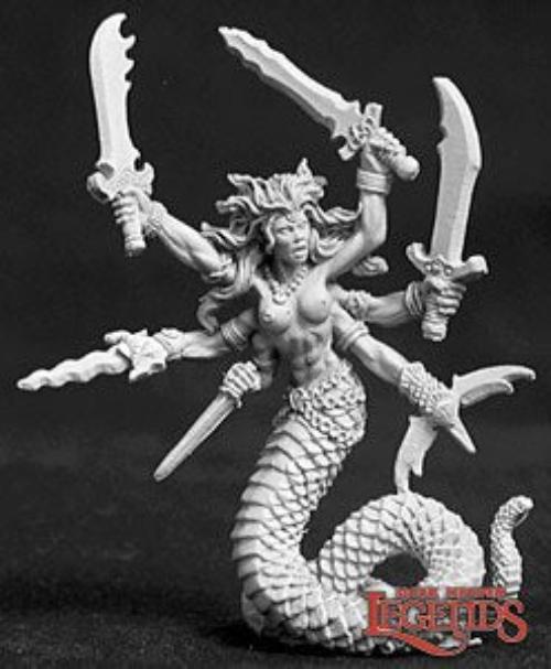 Reaper | Vandorendra, Snake Demon Dark Heaven Legends | 28mm Metal Blister Pack