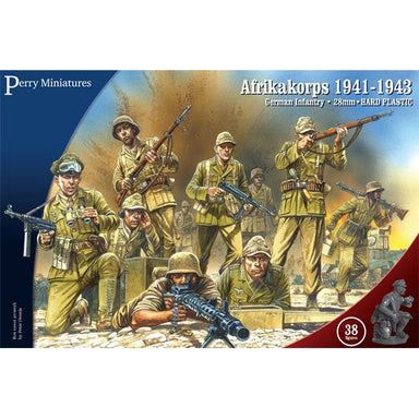 Perry Miniatures | World War 2 Afrika Korps 1941-1943 | 28mm Plastic Unit | North Star Games | Miniature Kingdoms