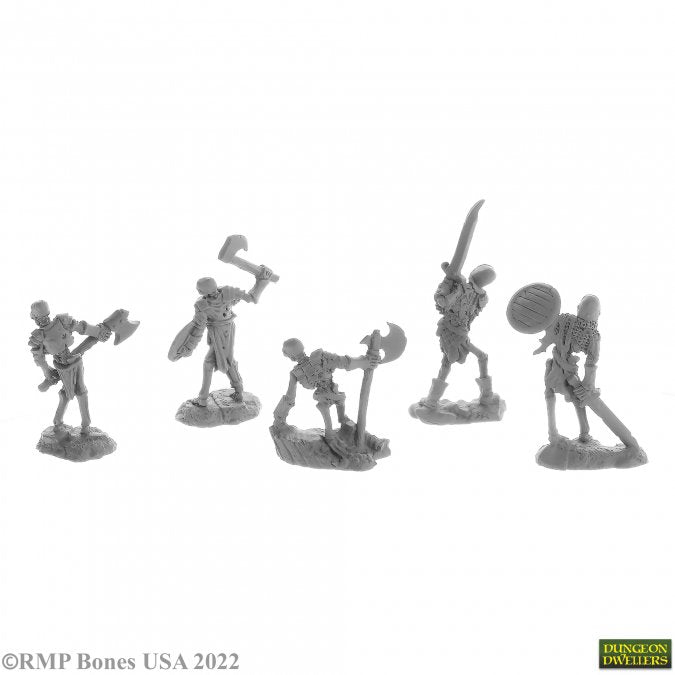 Reaper | Bog Skeletons Dungeon Dwellers | 28mm Plastic Blister Pack 07032