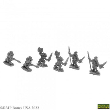 Reaper | Bloodscale Kobolds Reaper Bones USA | 28mm Plastic Blister Pack 07057