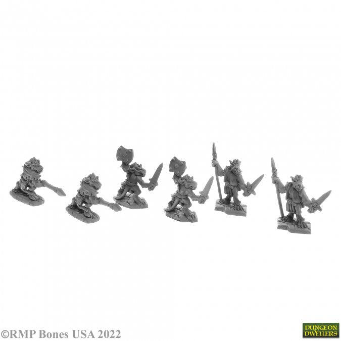 Reaper | Bloodscale Kobolds Reaper Bones USA | 28mm Plastic Blister Pack 07057