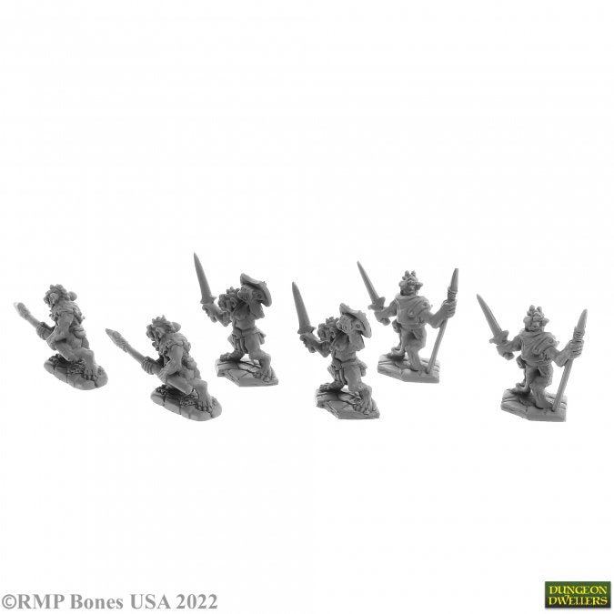 Reaper | Bloodscale Kobolds Reaper Bones USA | 28mm Plastic Blister Pack 07057