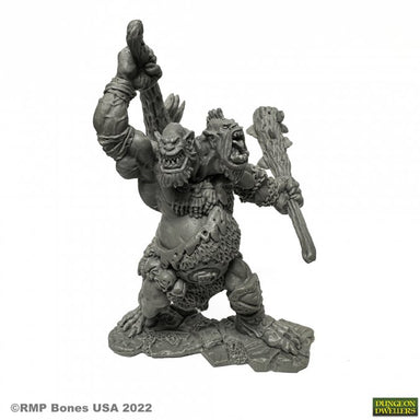 Reaper | Nor'Okk Ettin Dungeon Dwellers | 28mm Plastic Blister Pack 07065