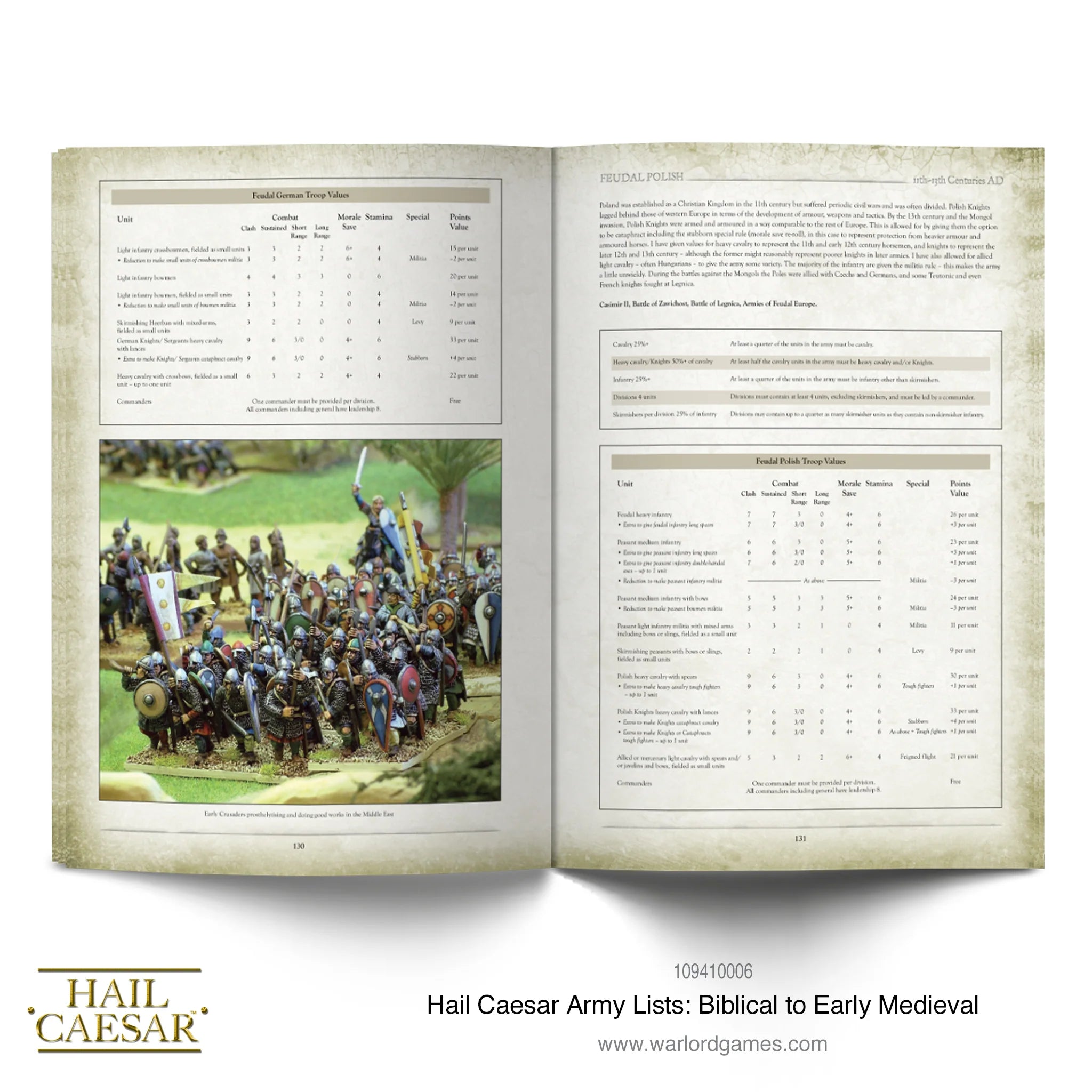 Hail Caesar | Army Lists from Biblical to Early Medieval | 28mm Softback Book Expansion | Warlord | Miniature Kingdoms