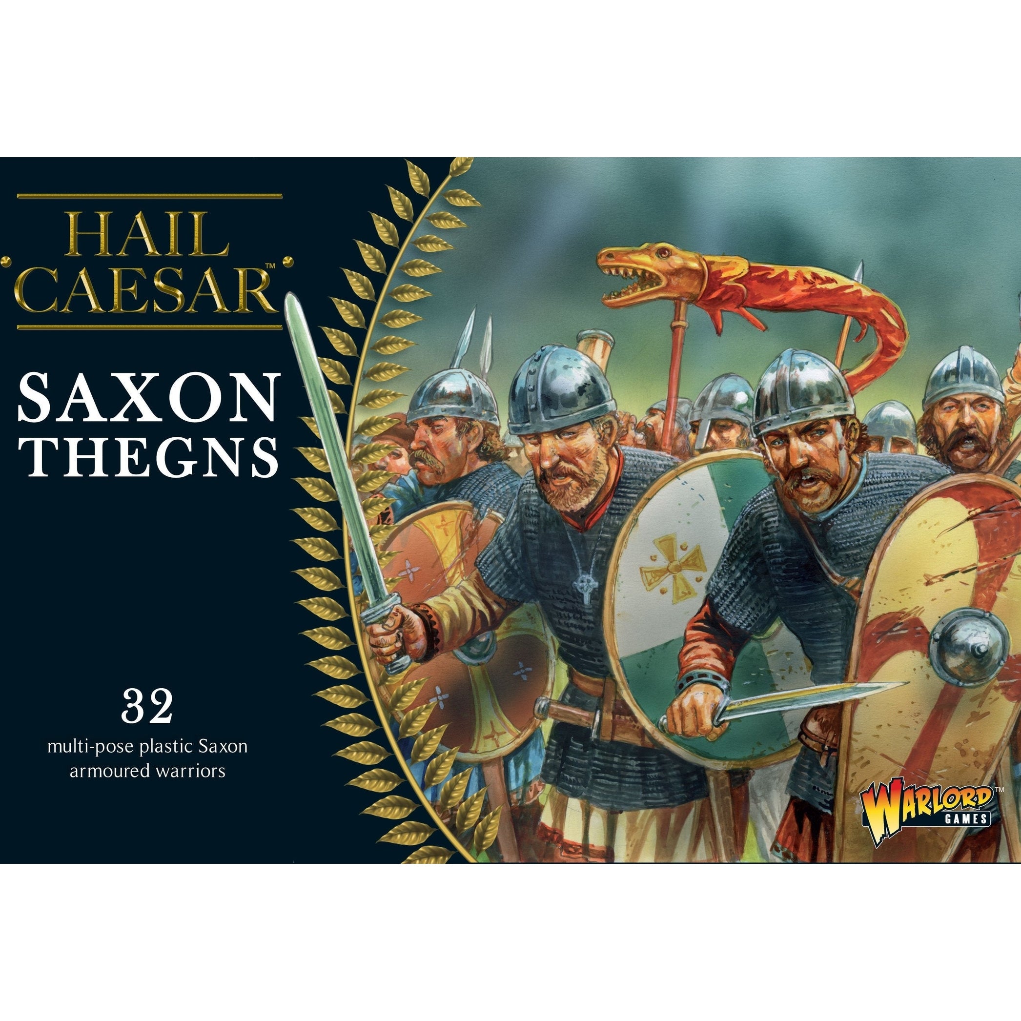 Hail Caesar | Saxon Thegns | 28mm Plastic Unit | Warlord | Miniature Kingdoms