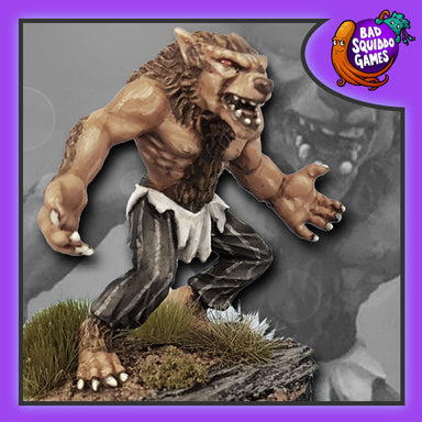 Bad Squiddo Games | Horror | Sandor the Werewolf | 28mm Metal Blister Pack