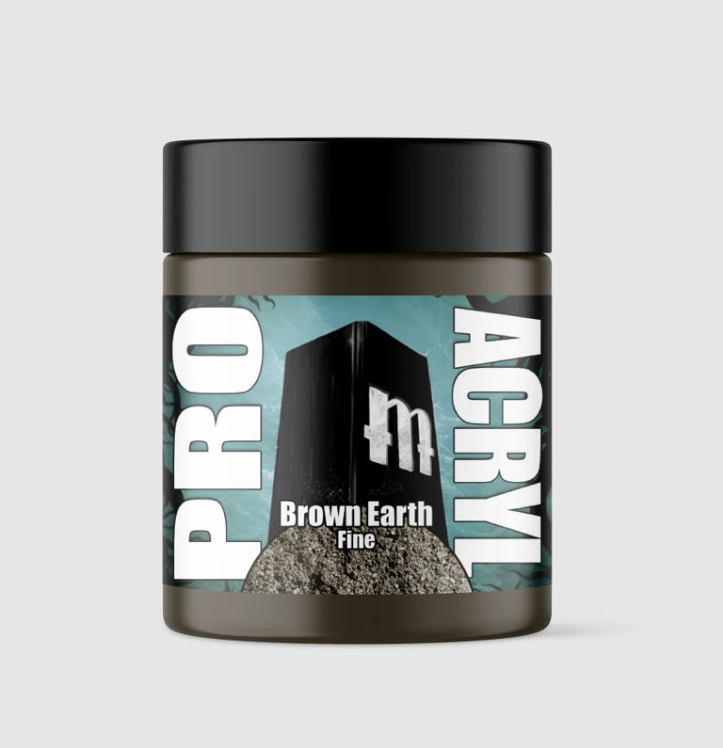 Pro Acryl | Brown Earth Coarse | 120ml Basing Mix | Element Games | Miniature Kingdoms