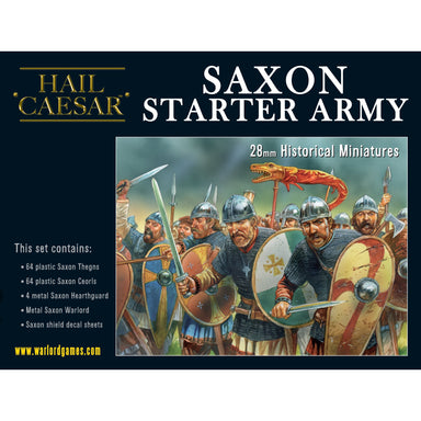 Hail Caesar | Saxon Starter Army | 28mm Plastic Starter | Warlord | Miniature Kingdoms