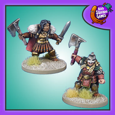 Dwarves | Champions | 28mm Metal Blister Pack