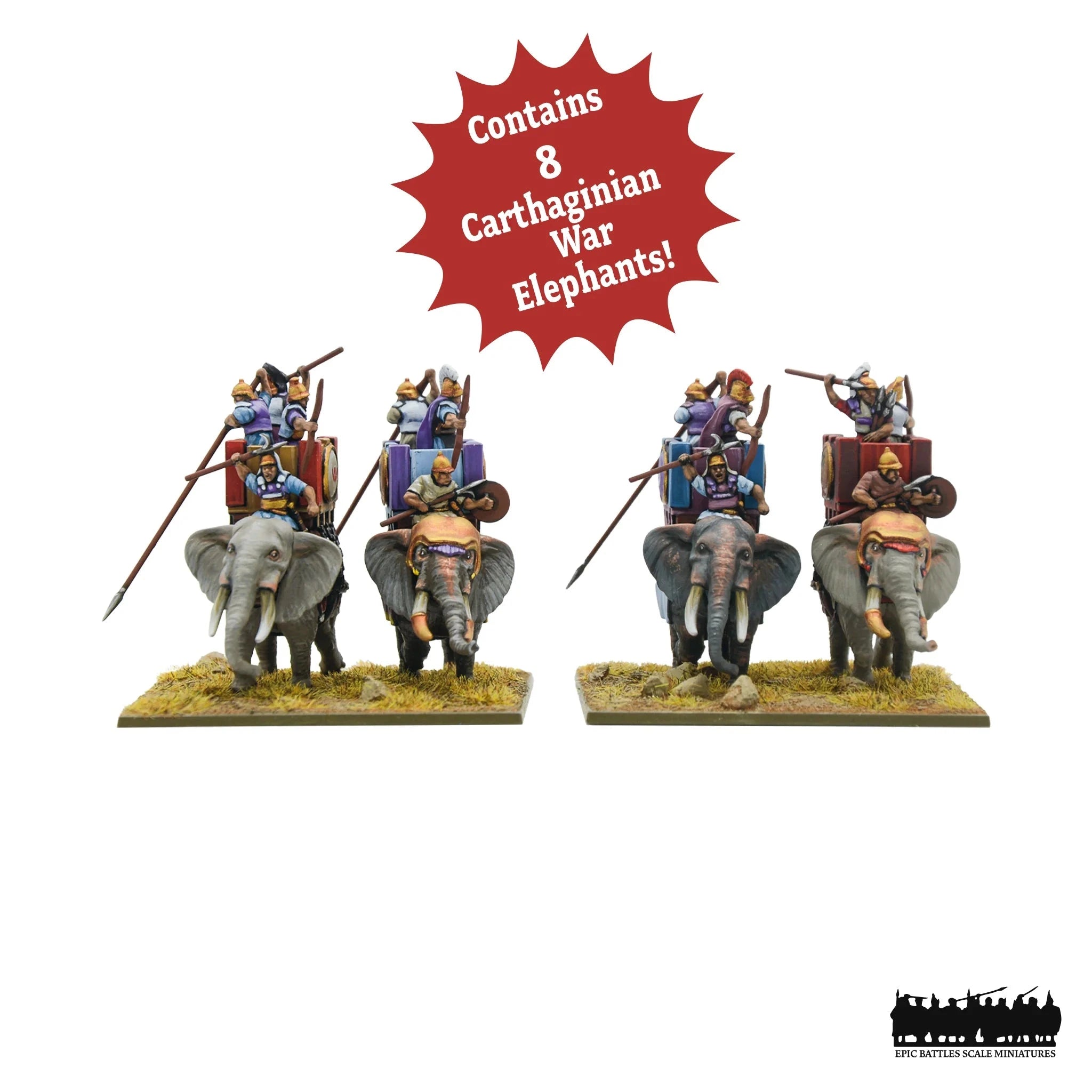 Hail Caesar Epic | Hannibal Batte Set | 15mm Plastic Starter | Warlord | Miniature Kingdoms