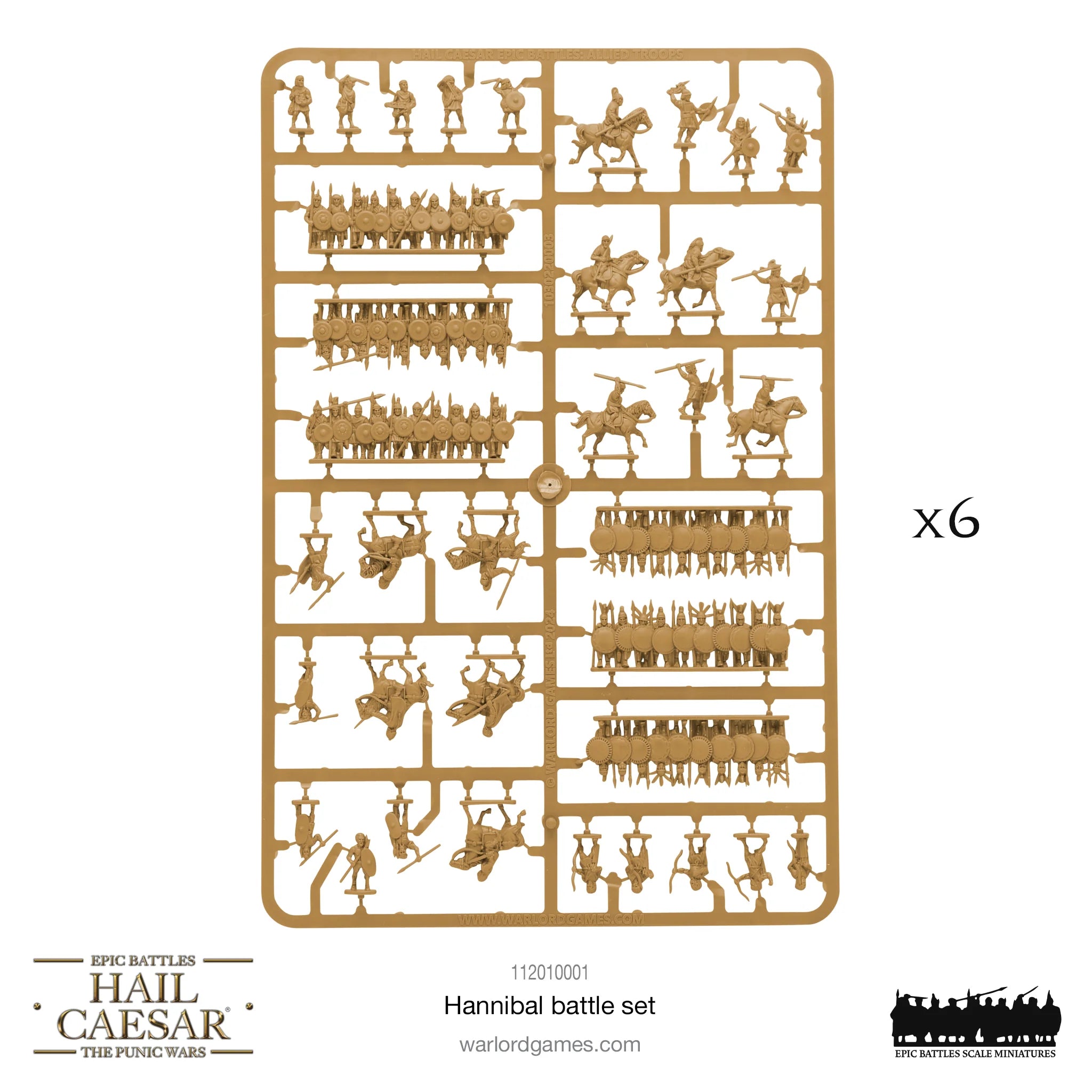 Hail Caesar Epic | Hannibal Batte Set | 15mm Plastic Starter | Warlord | Miniature Kingdoms