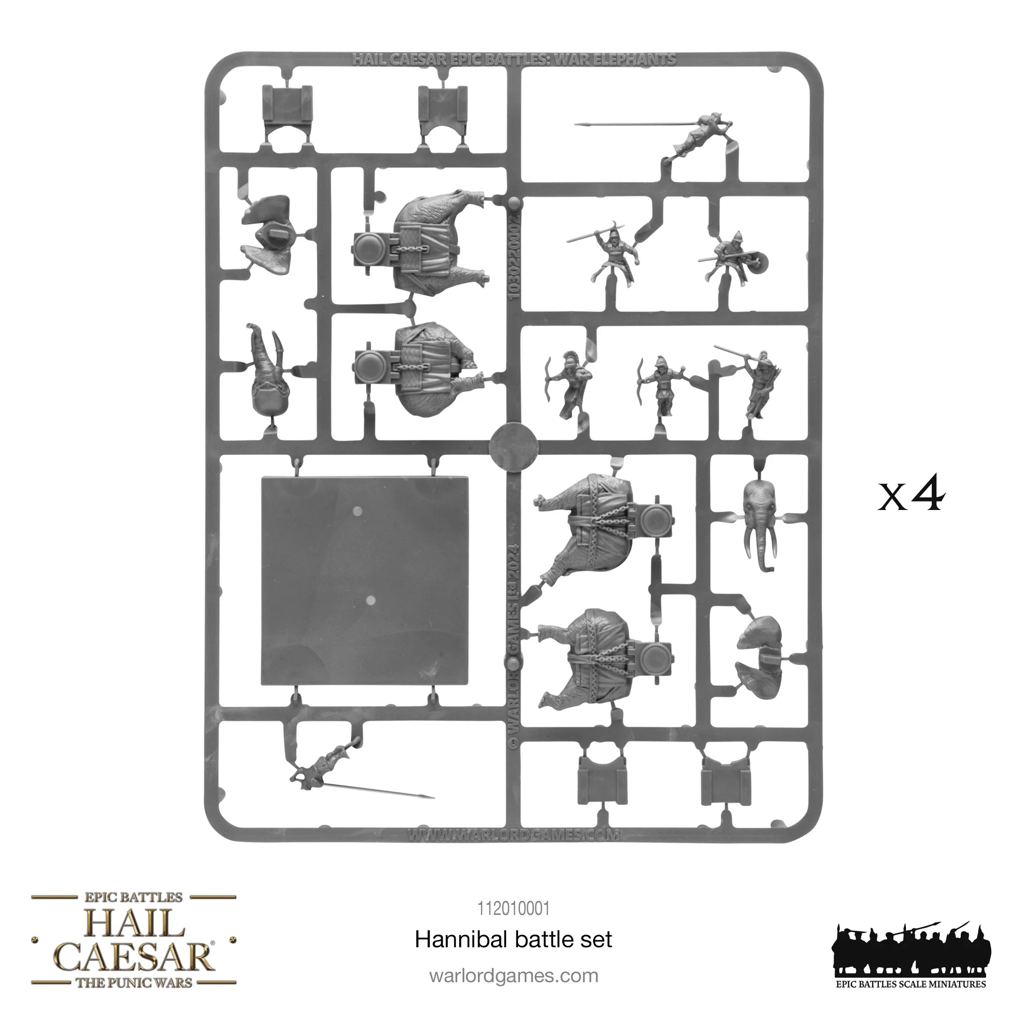 Hail Caesar Epic | Hannibal Batte Set | 15mm Plastic Starter | Warlord | Miniature Kingdoms