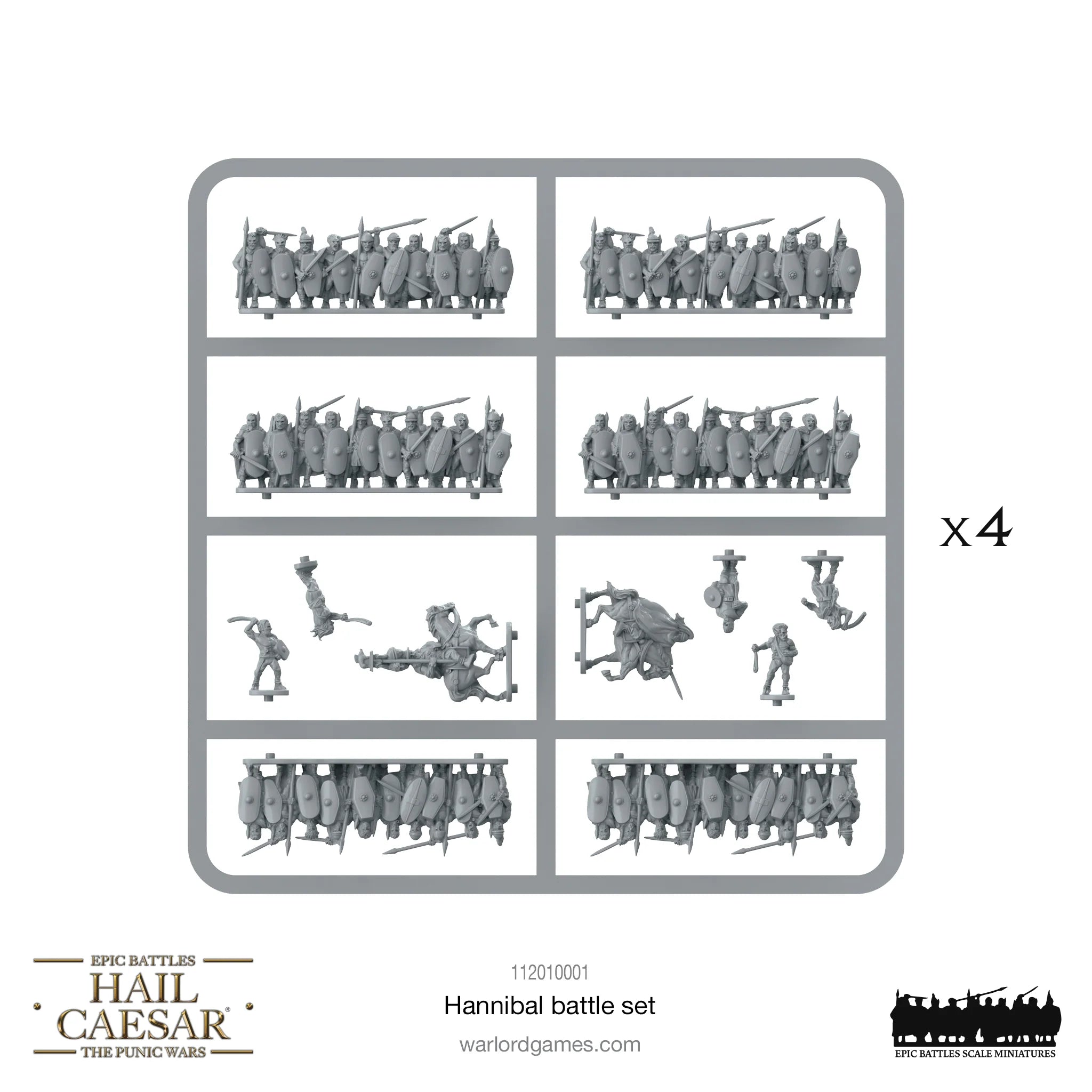 Hail Caesar Epic | Hannibal Batte Set | 15mm Plastic Starter | Warlord | Miniature Kingdoms