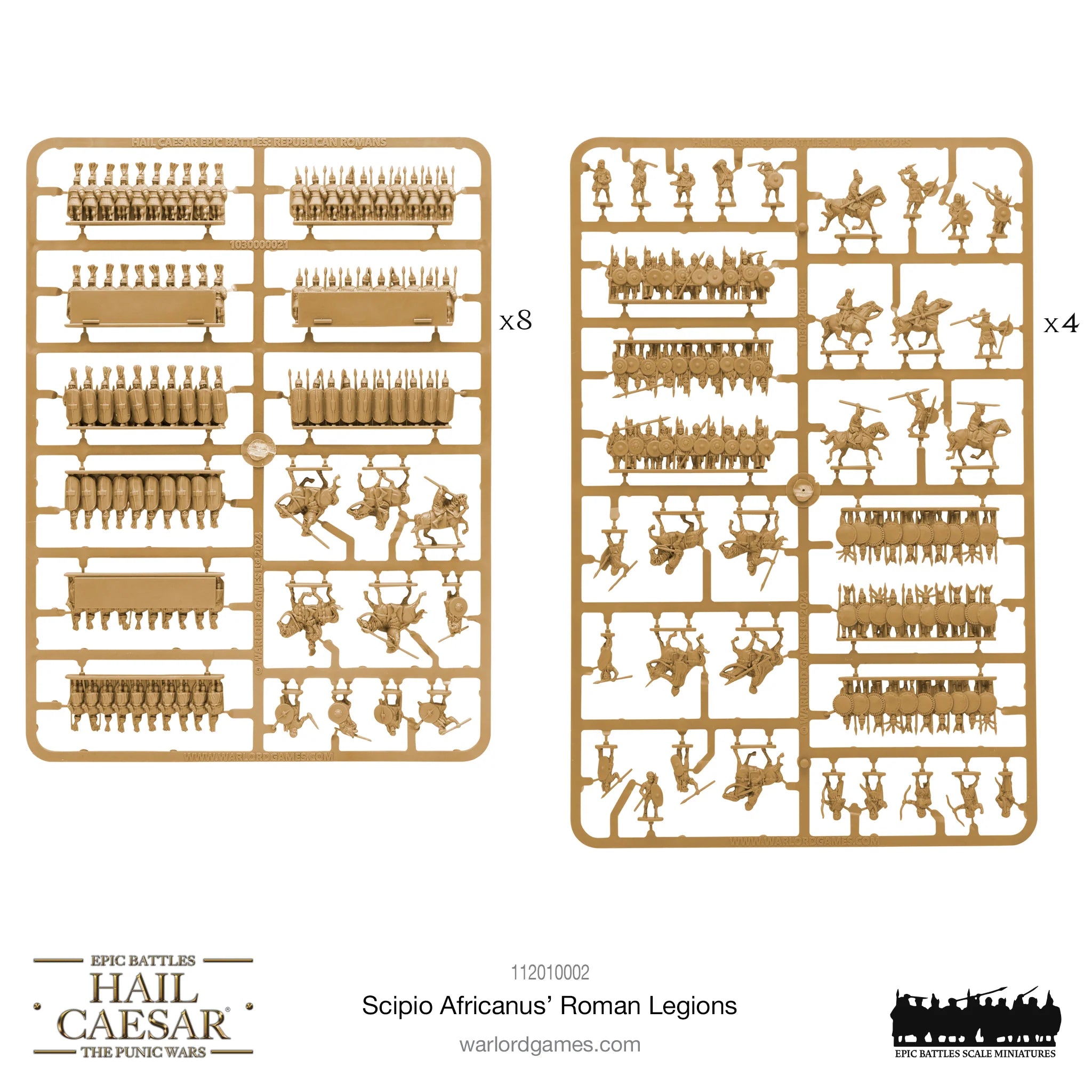 Hail Caesar Epic | Rome | Scipio Africanus's Roman Legions | 15mm Plastic Starter | Warlord | Miniature Kingdoms