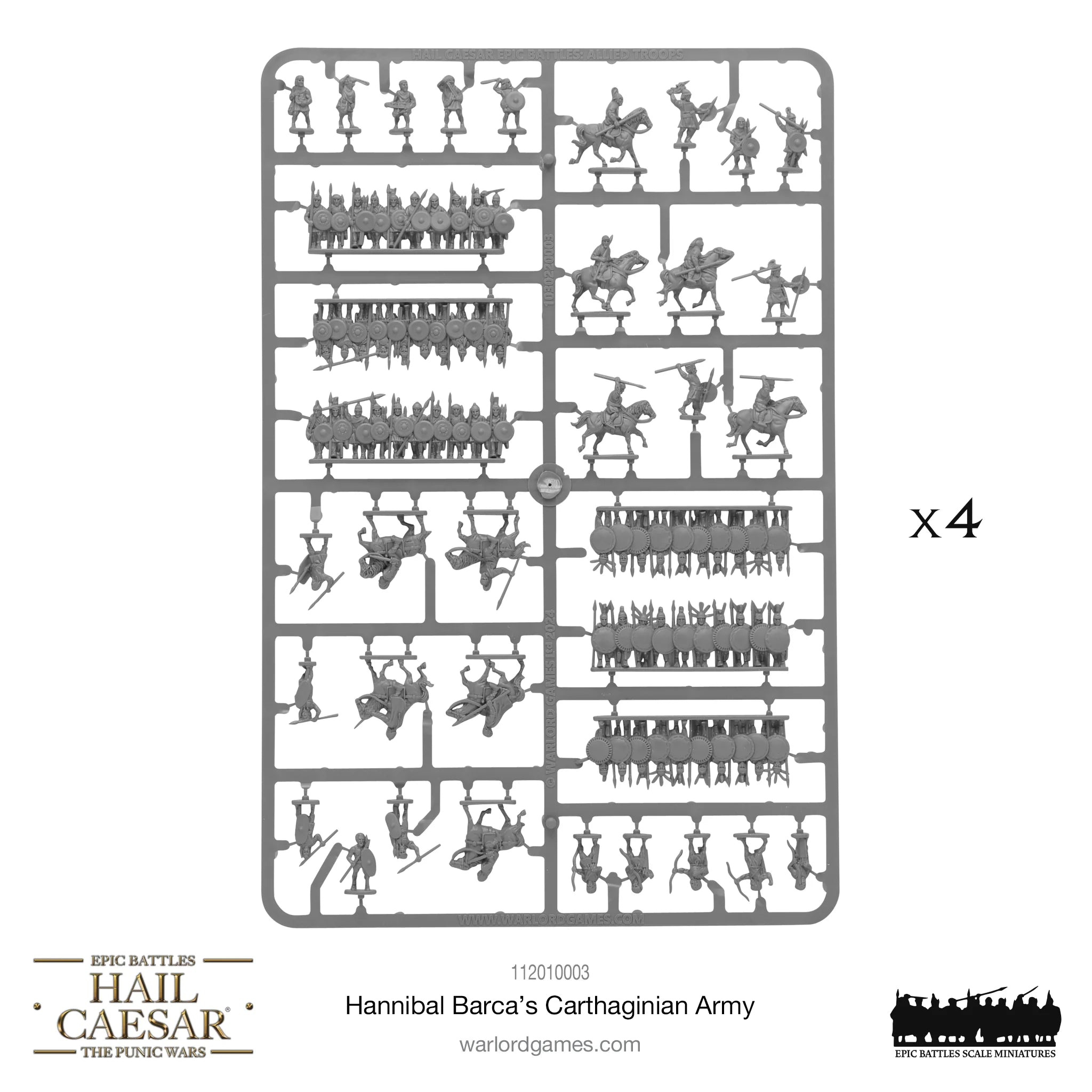 Hail Caesar Epic | Hannibal Barca's Cathaginian Army | 15mm Plastic Starter | Warlord | Miniature Kingdoms