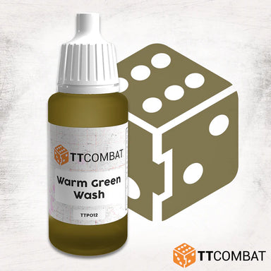 TTCombat | Warm Green Wash | 17ml Individual Paint | TTCombat | Miniature Kingdoms