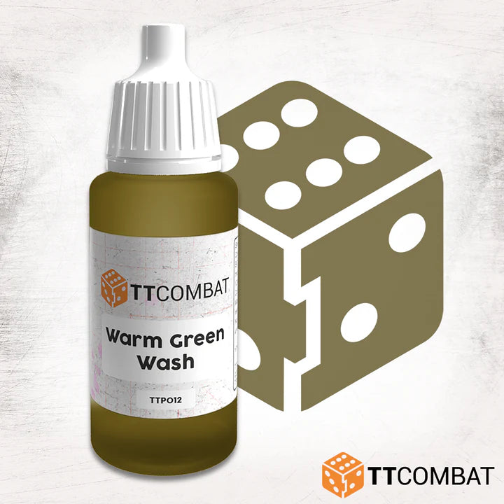 TTCombat | Warm Green Wash | 17ml Individual Paint | TTCombat | Miniature Kingdoms