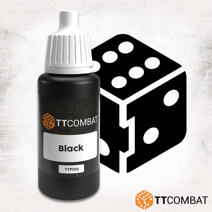 TTCombat | Black | 17ml Individual Paint | TTCombat | Miniature Kingdoms