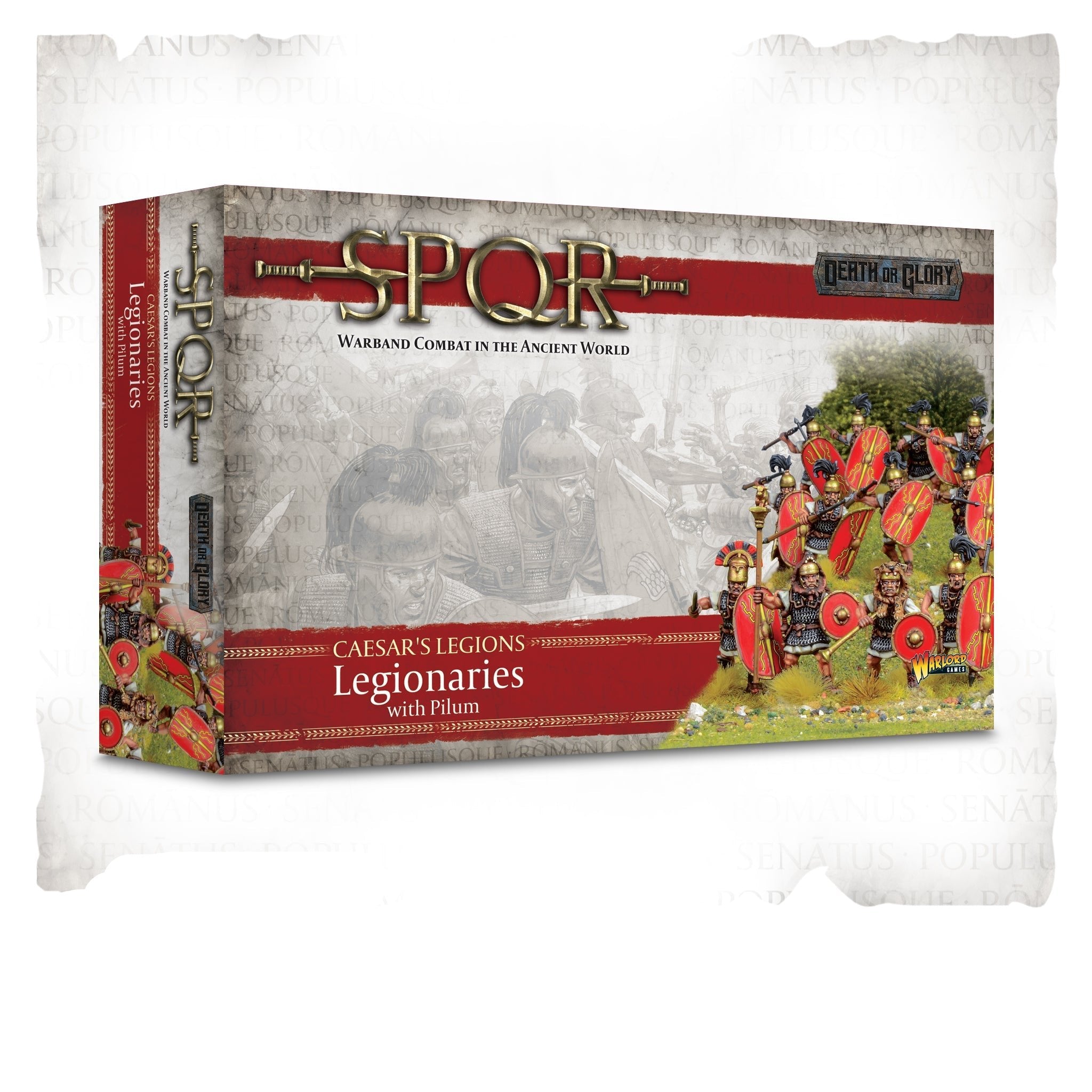 SPQR | Caesar's Legions Legionaries with Pilum | 28mm Plastic Unit | Warlord | Miniature Kingdoms