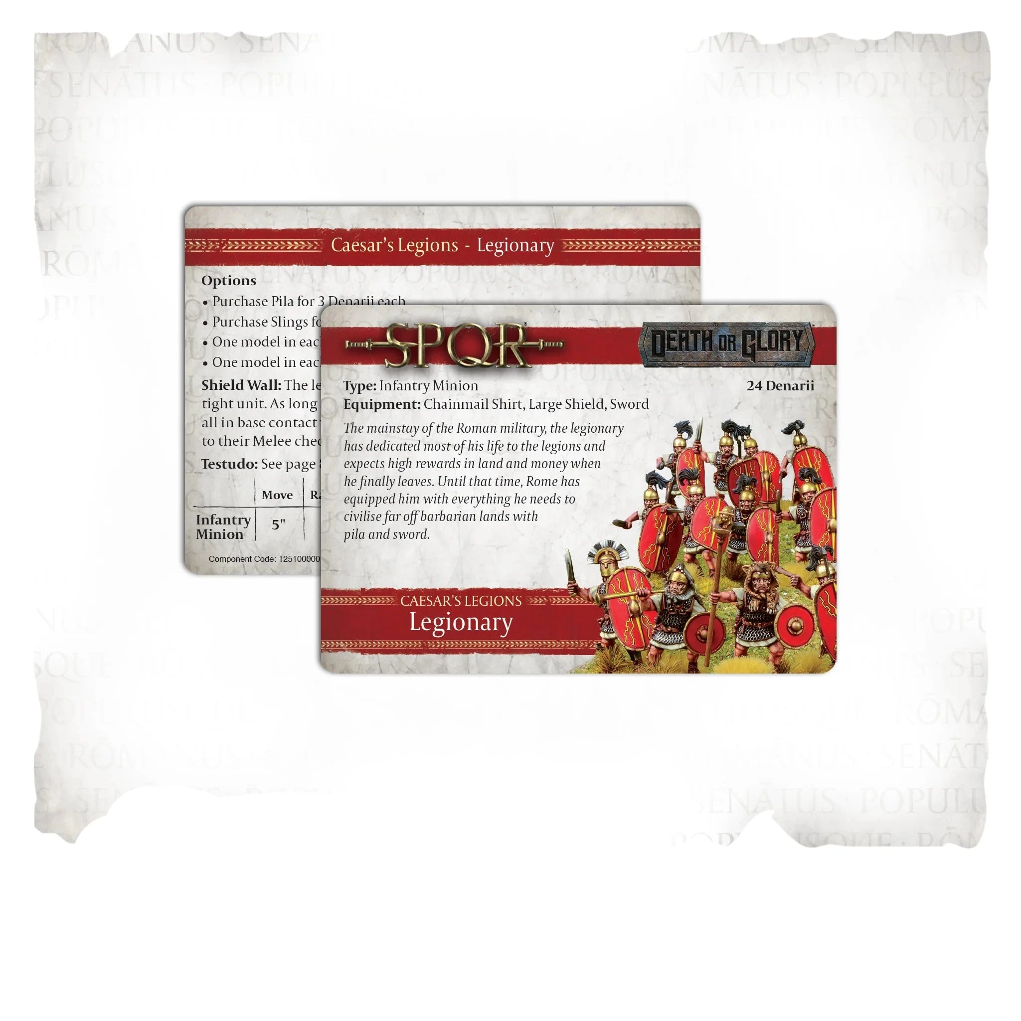 SPQR | Caesar's Legions Legionaries with Pilum | 28mm Plastic Unit