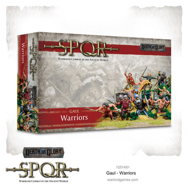 SPQR | Gauls Warriors | 28mm Plastic Unit | Warlord | Miniature Kingdoms