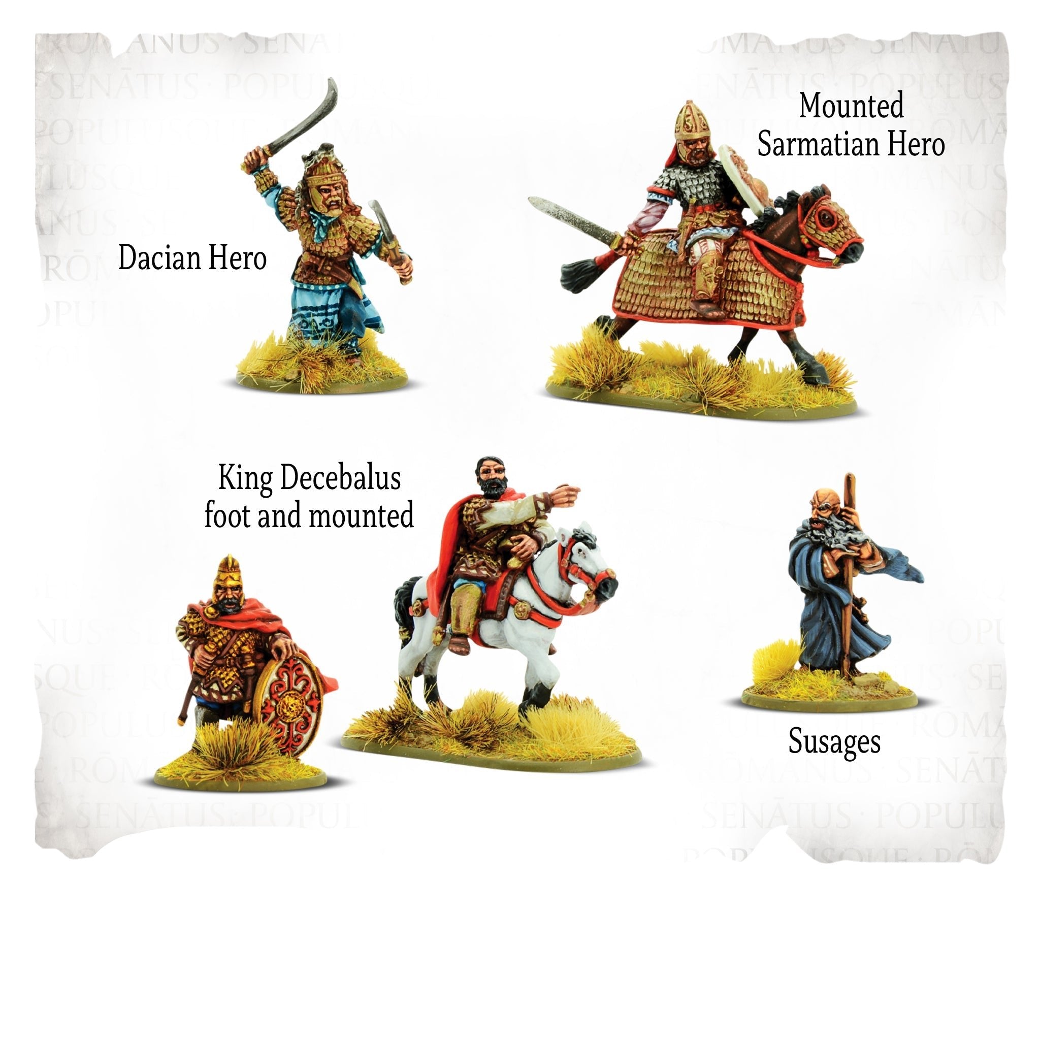 SPQR | Dacia & Sarmatia Heroes | 28mm Resin Unit | Warlord | Miniature Kingdoms