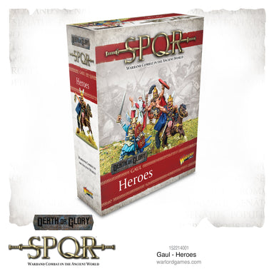 SPQR | Gauls Heroes | 28mm Resin Unit | Warlord | Miniature Kingdoms