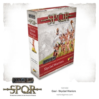 SPQR | Gauls Skyclad Warriors | 28mm Resin Unit | Warlord | Miniature Kingdoms