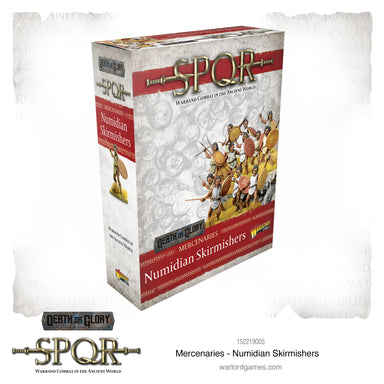 SPQR | Mercenaries Numidian Skirmishers | 28mm Resin Unit | Warlord | Miniature Kingdoms