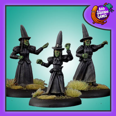 Bad Squiddo Games | Horror | Angry Witches | 28mm Metal Blister Pack