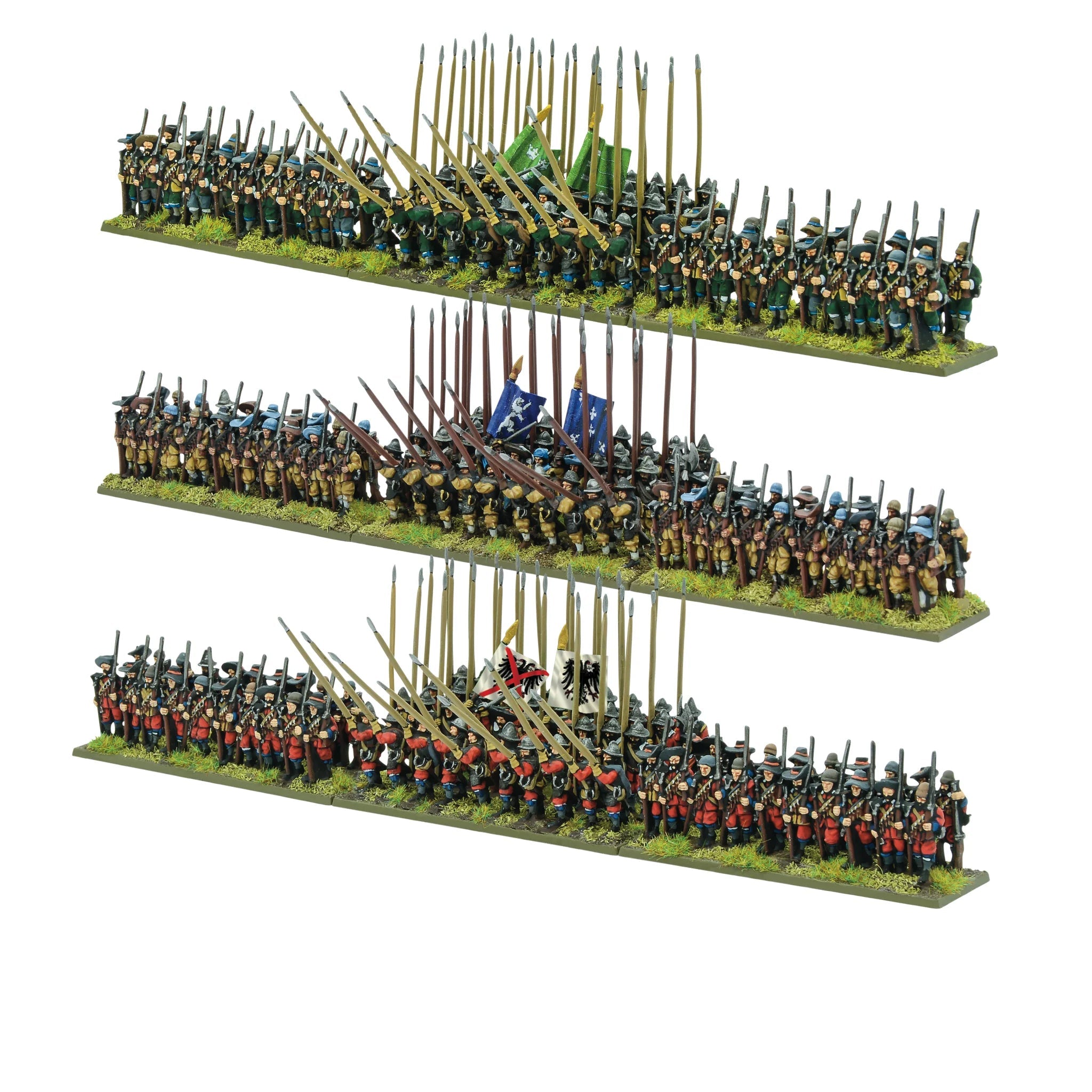 Pike and Shotte Epic | Thirty Years War Infantry Battalia | 13.5mm Plastic Unit