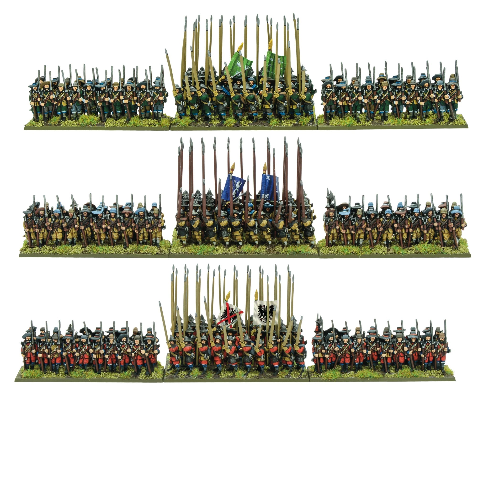 Pike and Shotte Epic | Thirty Years War Infantry Battalia | 13.5mm Plastic Unit