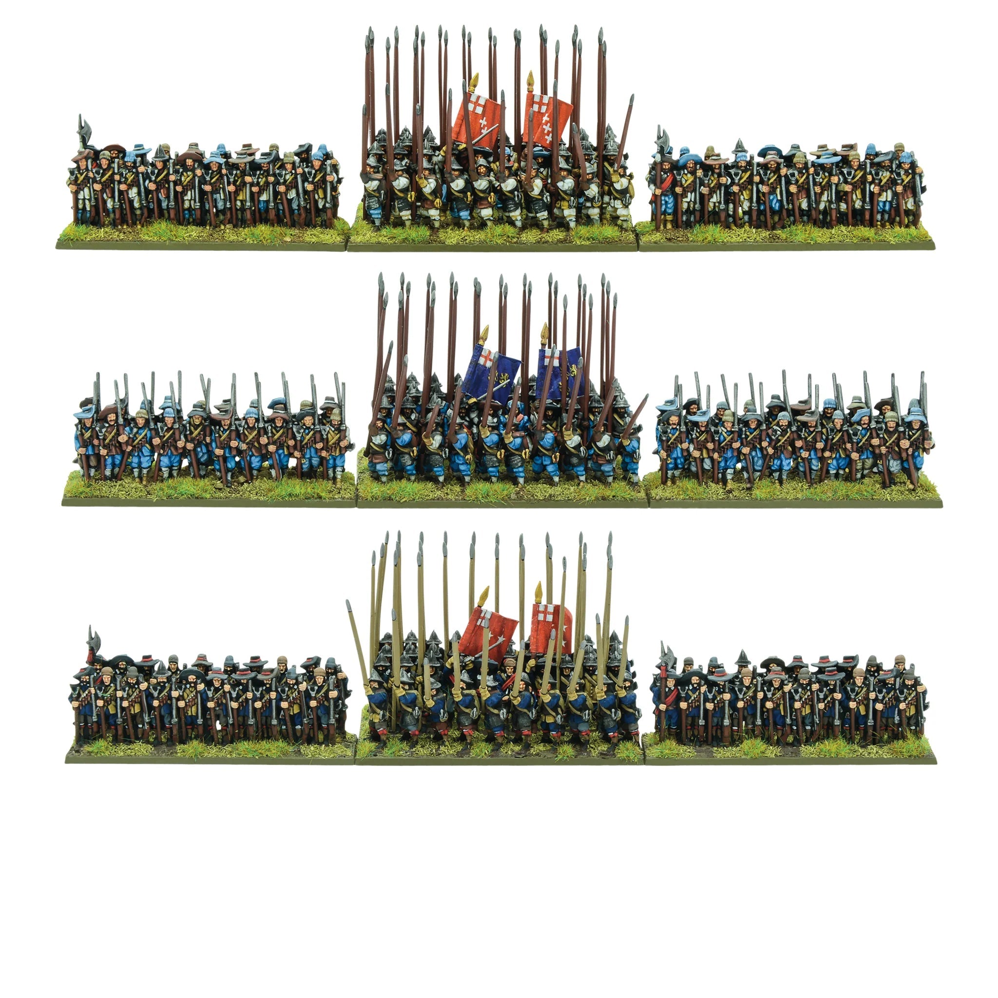 Pike and Shotte Epic | English Civil War ECW Infantry Battalia | 13.5mm Plastic Unit