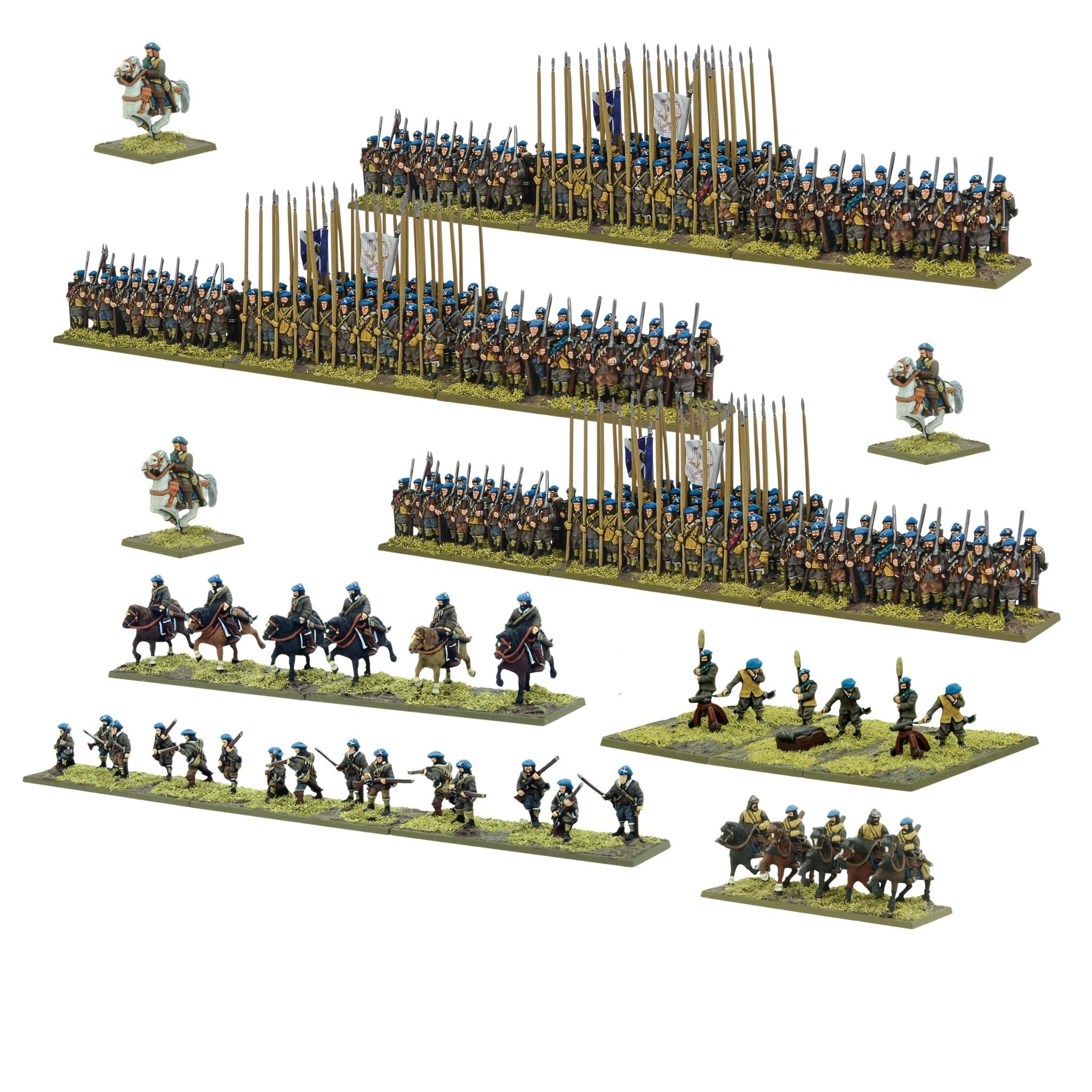 Pike and Shotte Epic | English Civil War Scots Covenanters Battalia | 15mm Plastic Unit | Warlord | Miniature Kingdoms