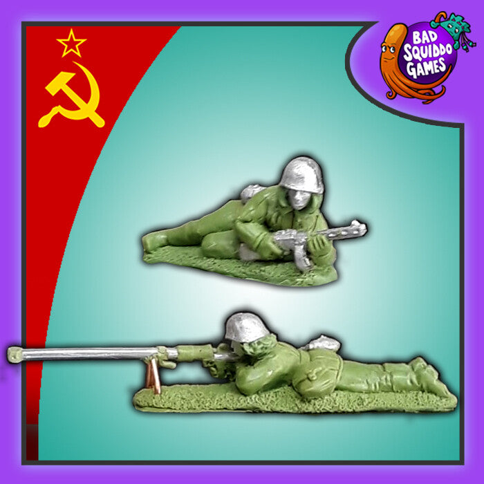 Bad Squiddo Games | Women of WW2 Soviet Anti Tank Rifle Team | 28mm Metal Blister Pack