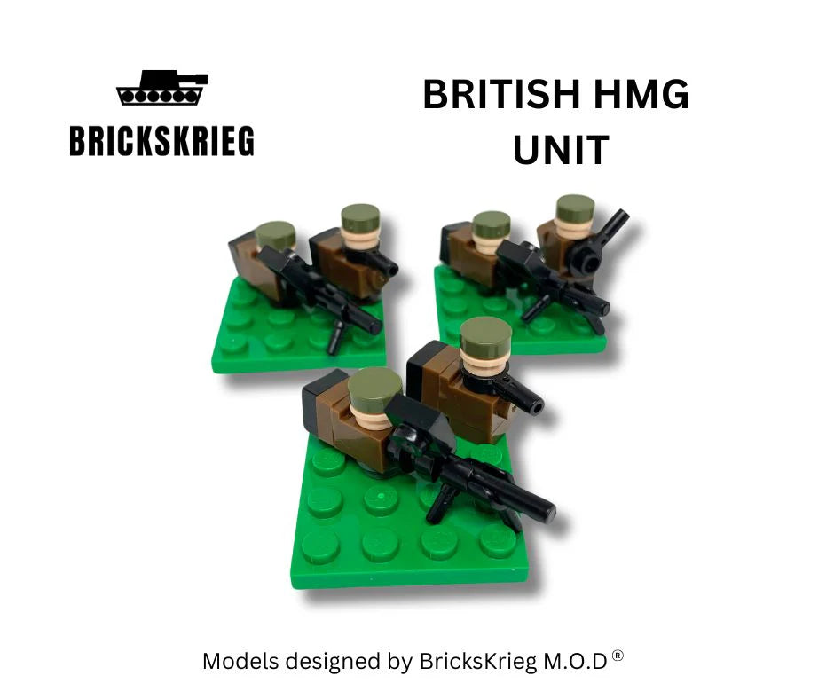 Brickskrieg | British | HMG Unit | 1/100 Scale Blocks Bag Pack