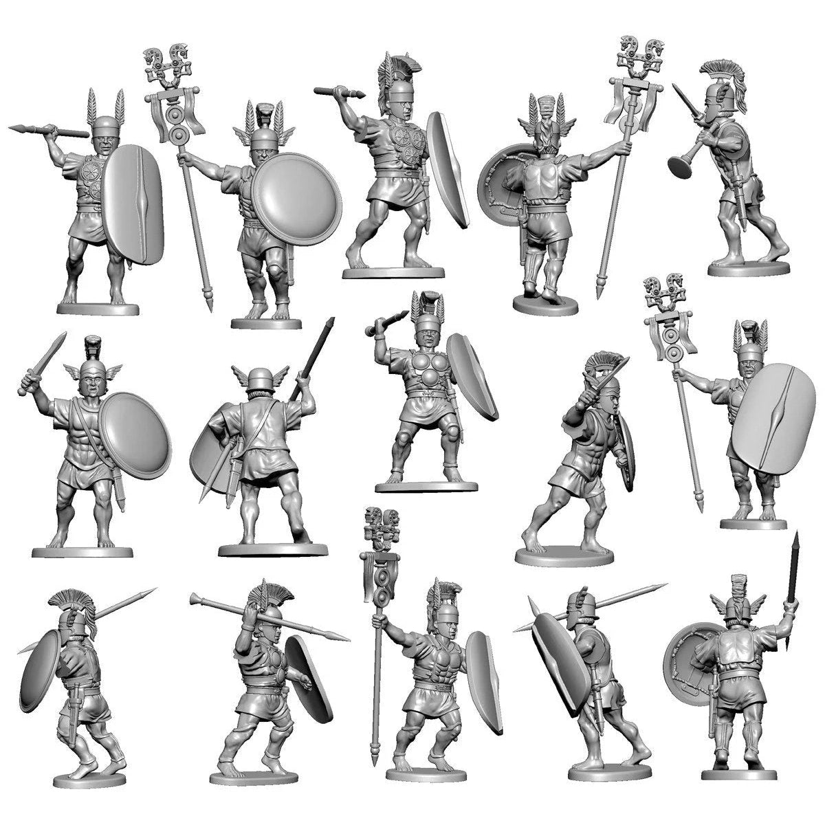 Victrix | Ancients Armoured Samnites | 28mm Plastic Unit | North Star Games | Miniature Kingdoms