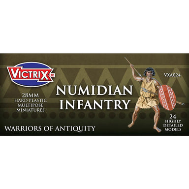 Victrix | Ancients Numidian Infantry | 28mm Plastic Unit | North Star Games | Miniature Kingdoms