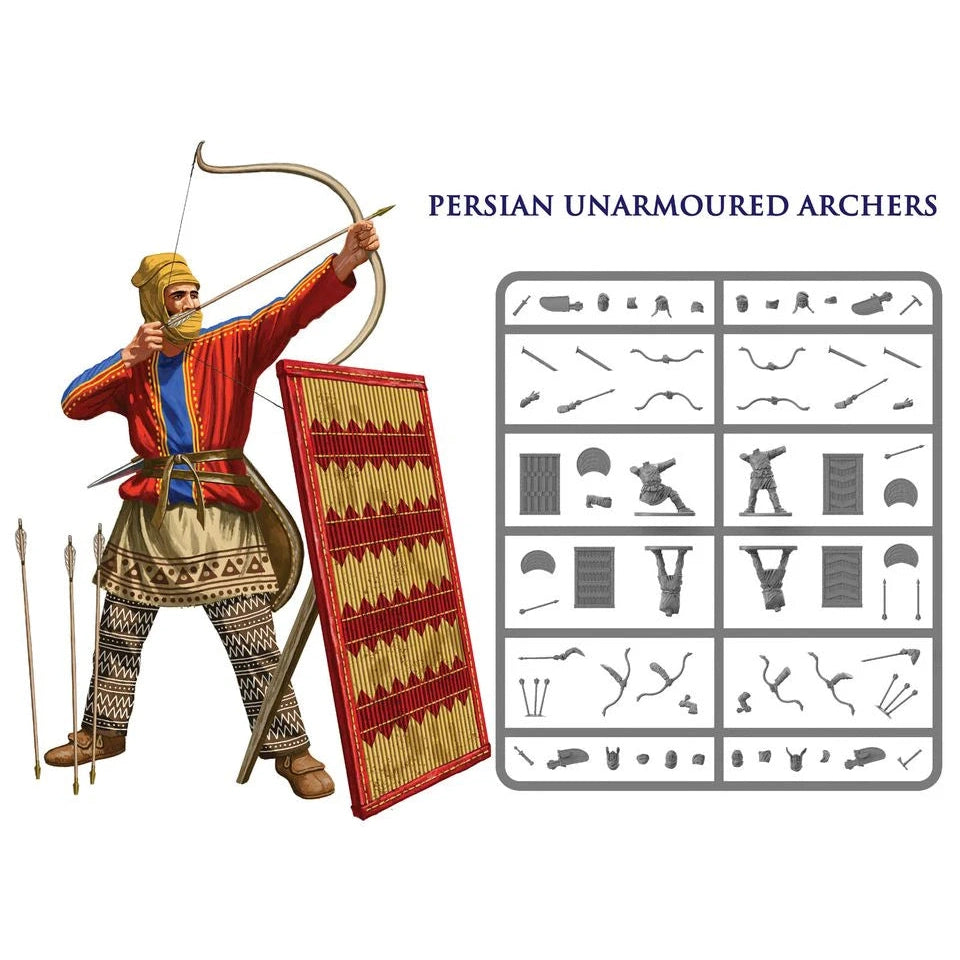 Victrix | Ancients Persian Unarmoured Archers | 28mm Plastic Unit | North Star Games | Miniature Kingdoms