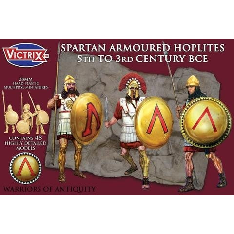 Victrix | Ancients Spartan Armoured Hoplites | 28mm Plastic Unit | North Star Games | Miniature Kingdoms