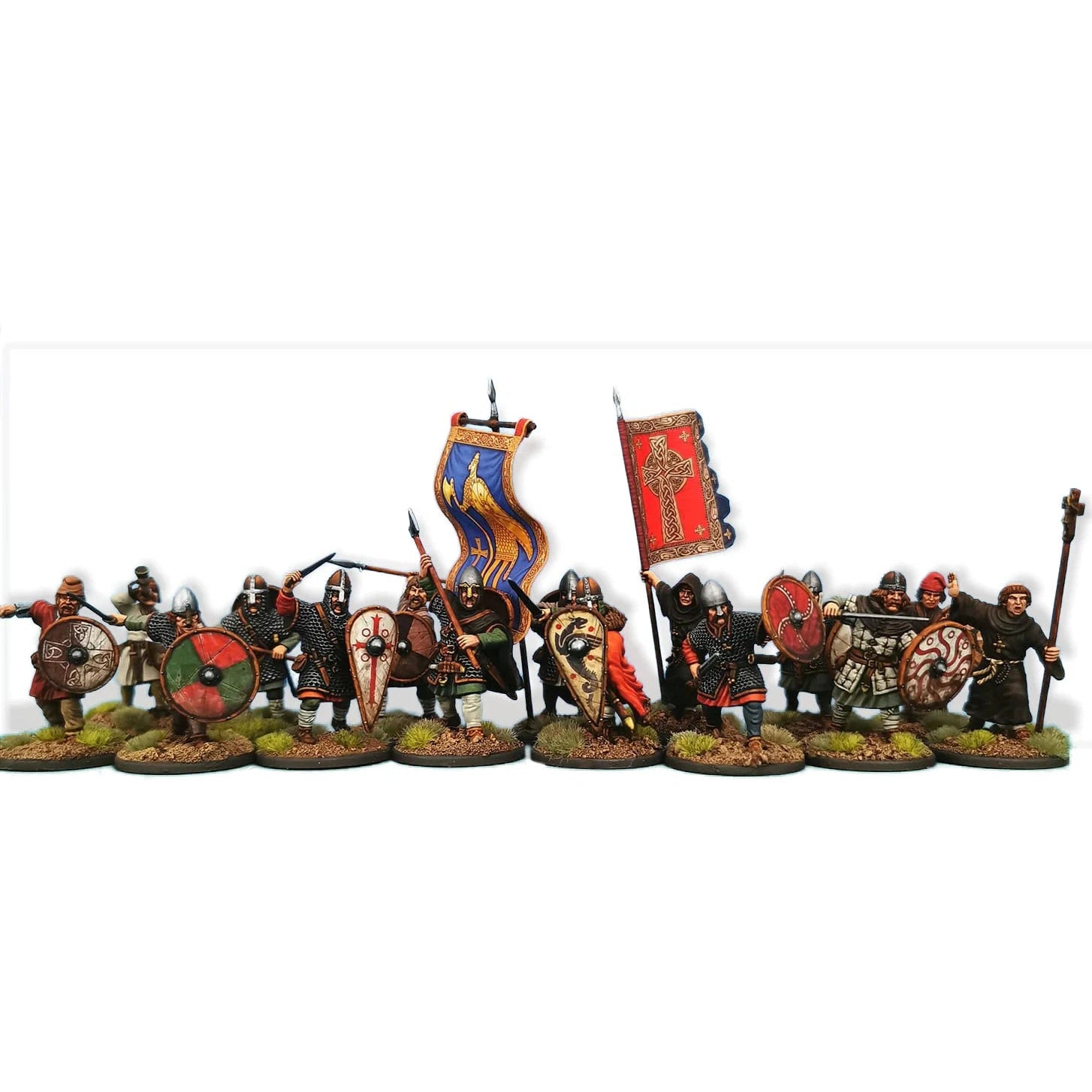 Victrix | Dark Ages Late Saxon Anglo Danes 30 Models | 28mm Plastic Unit | North Star Games | Miniature Kingdoms