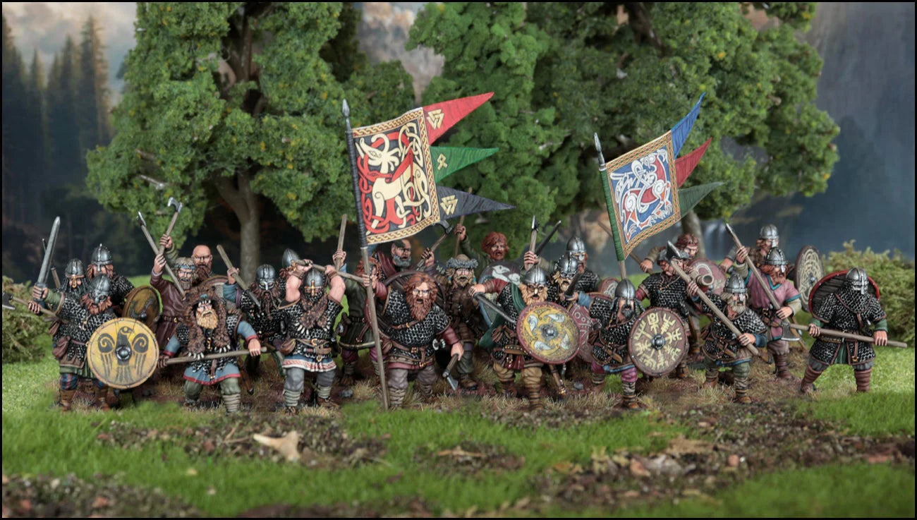 Victrix | Dark Ages Vikings | 28mm Plastic Unit | North Star Games | Miniature Kingdoms