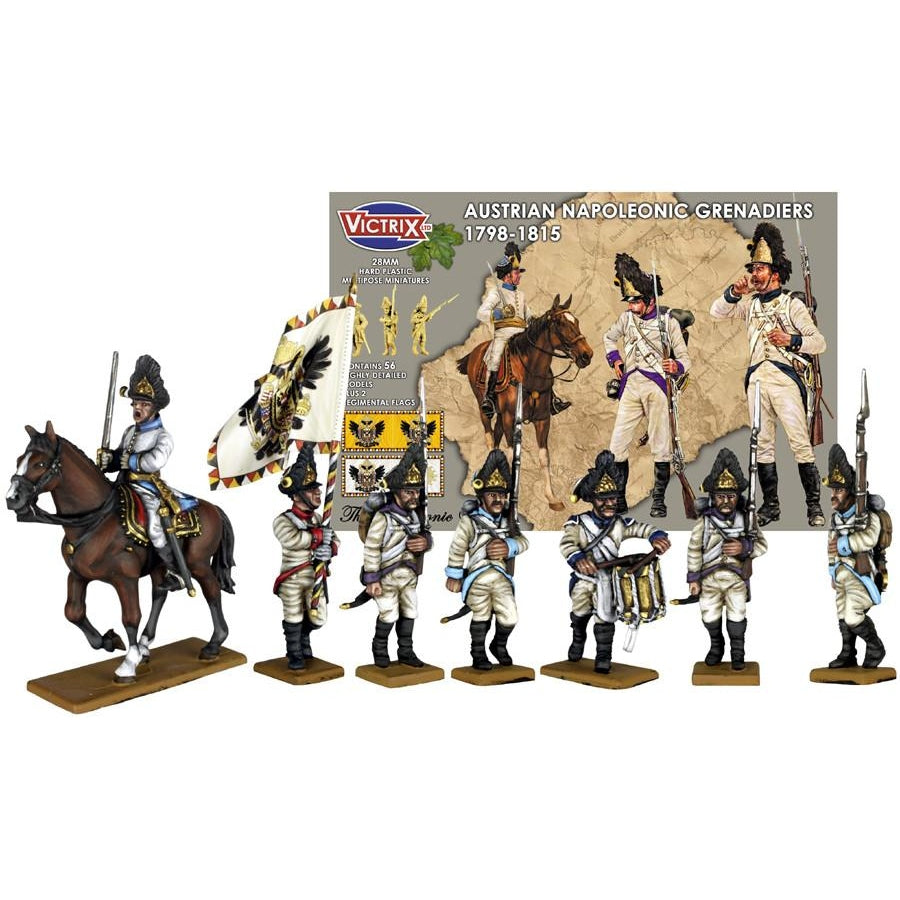 Victrix | Napoleonic Austrian Grenadiers 1798-1815 | 28mm Plastic Unit | North Star Games | Miniature Kingdoms