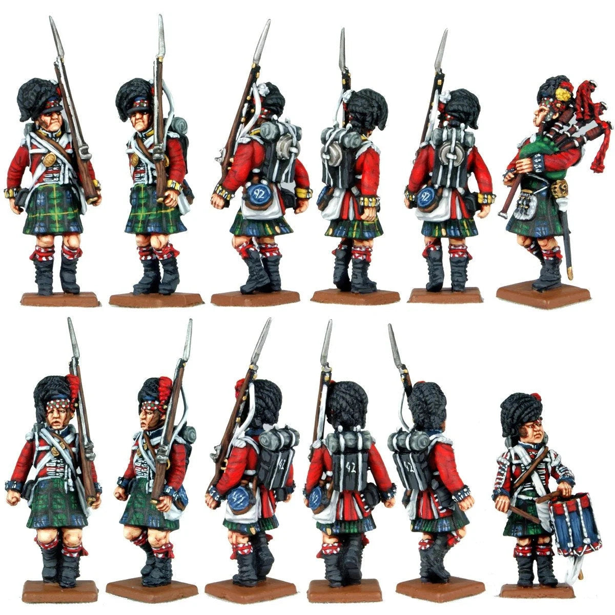 Victrix | Napoleonic British Highlanders Centre Companies | 28mm Plastic Unit | North Star Games | Miniature Kingdoms