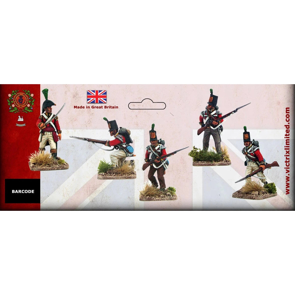 Victrix | Napoleonic Peninsular British Infantry Flank Companies | 28mm Plastic Unit | North Star Games | Miniature Kingdoms