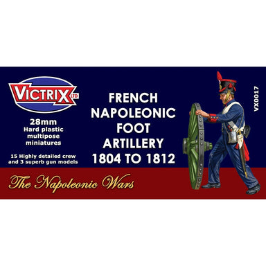 Victrix | Napoleonic French Foot Artillery 1804-1812 Early | 28mm Plastic Unit | North Star Games | Miniature Kingdoms