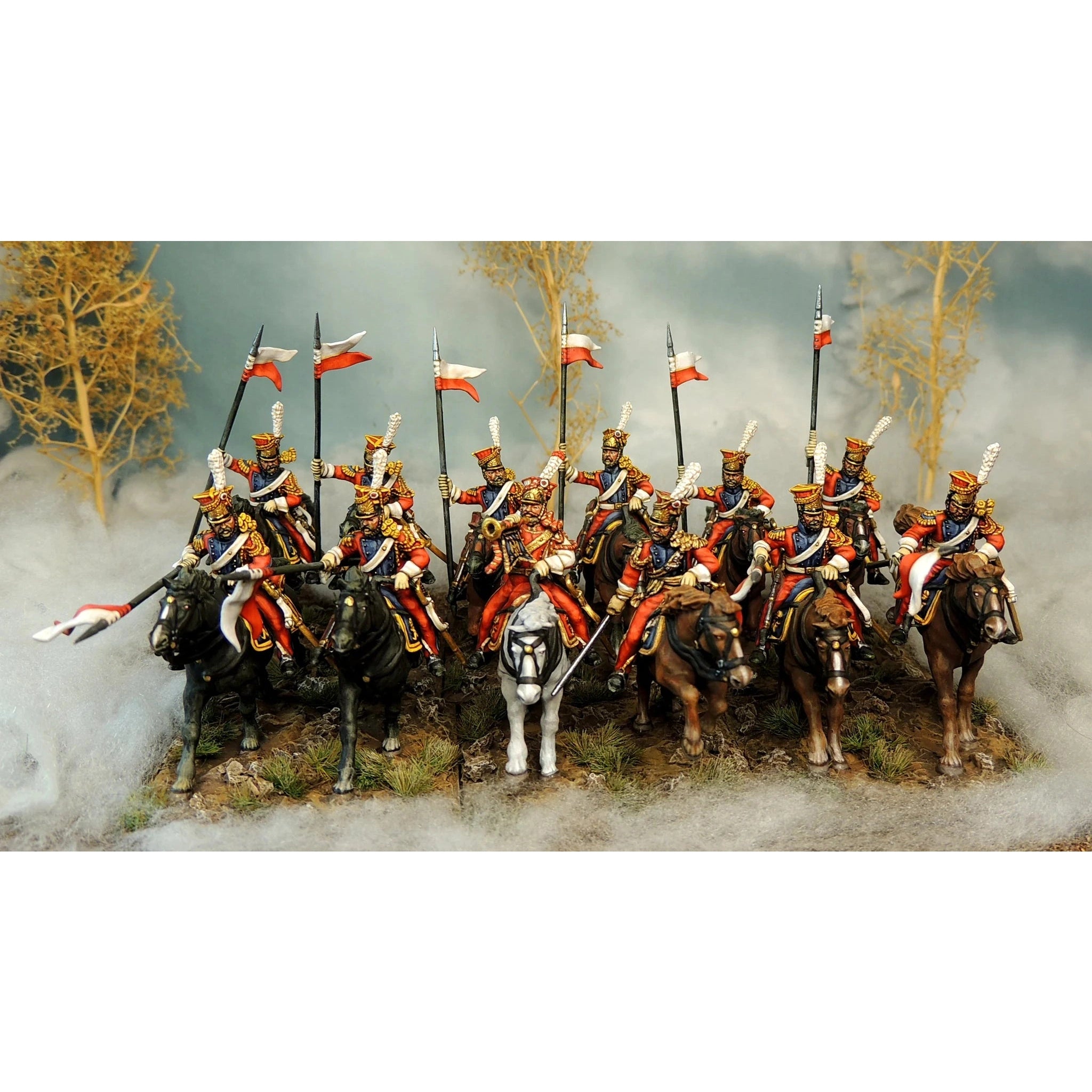 Victrix | Napoleonic French Imperial Guard Lancers | 28mm Plastic Unit | North Star Games | Miniature Kingdoms